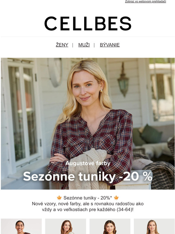 🍁 20% na sezónne tuniky