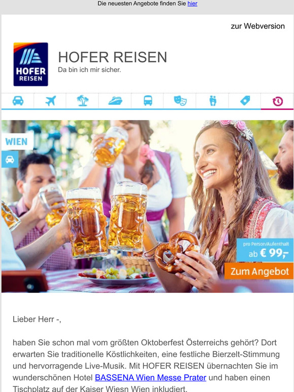 Hofer-Reisen: Die Neuen Angebote Sind Da! | Milled