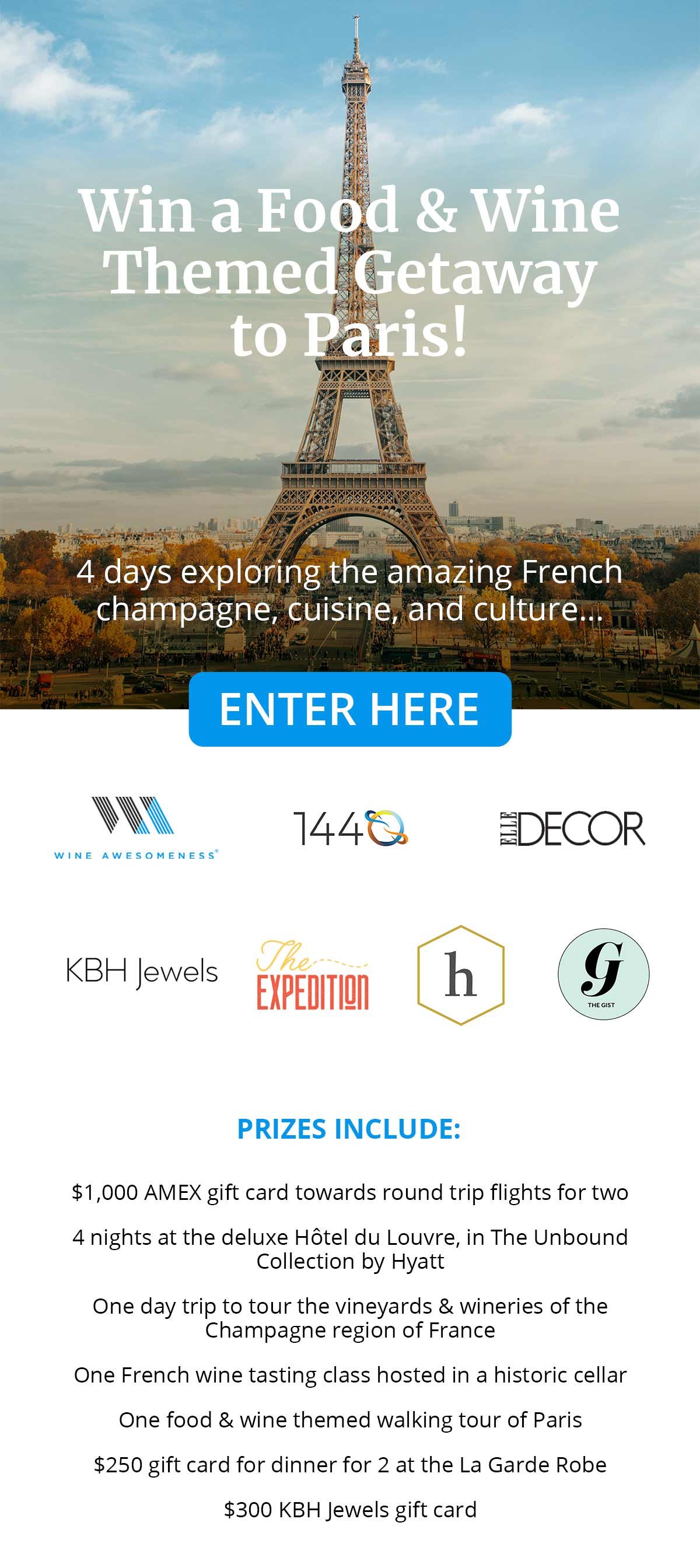 Win a Champagne Fueled Trip to Paris