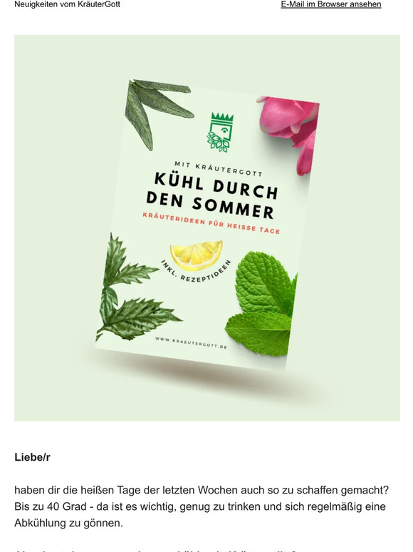 Gratis für dich | Kräuter Ideen für heiße Tage ☀️