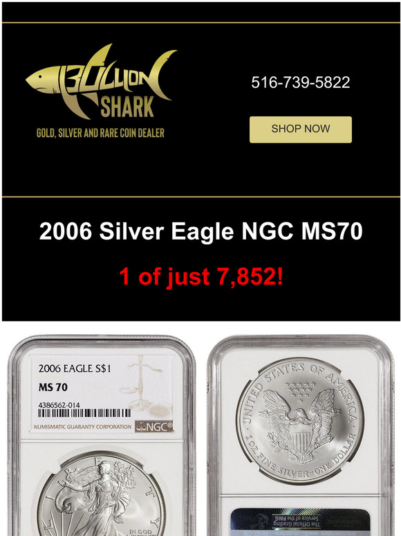 This Silver Eagle is 1 of just 7,852!