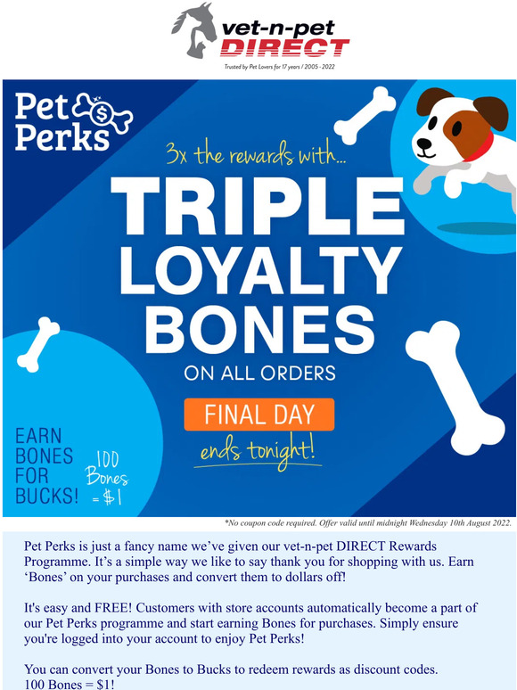 FINAL DAY for Triple the Rewards! 💰💰💰