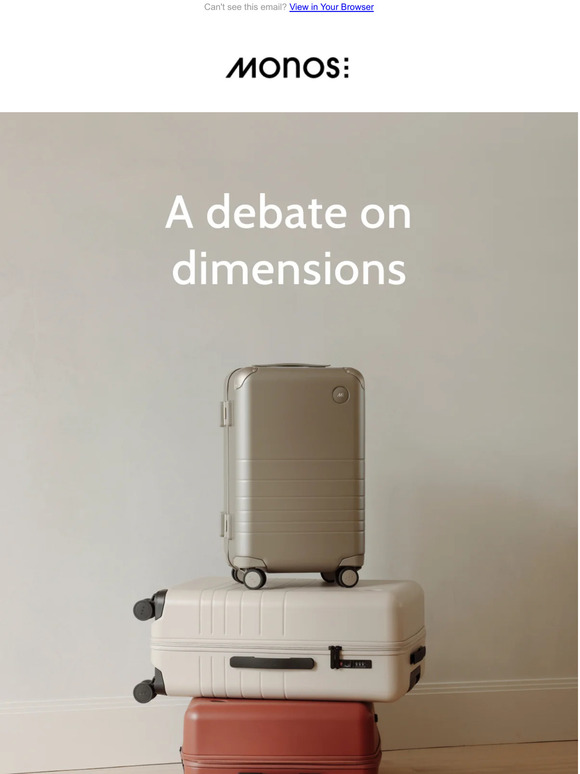 Monos The Great Debate CarryOn vs CarryOn Plus Milled