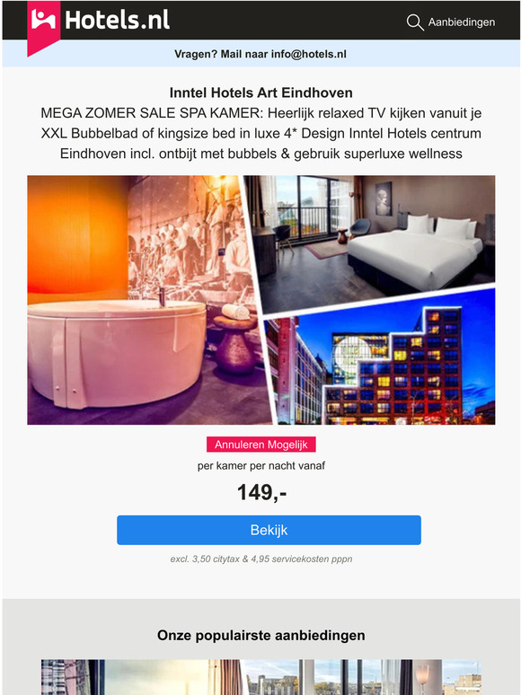 XXL Bubbelbad Kamer Deals