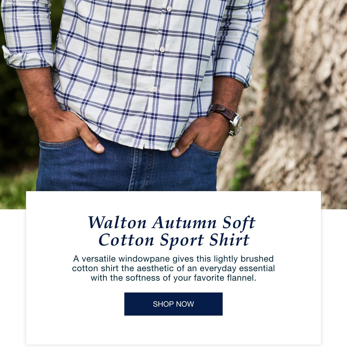 Walton Autumn Soft Cotton Sport Shirt - Shop Now