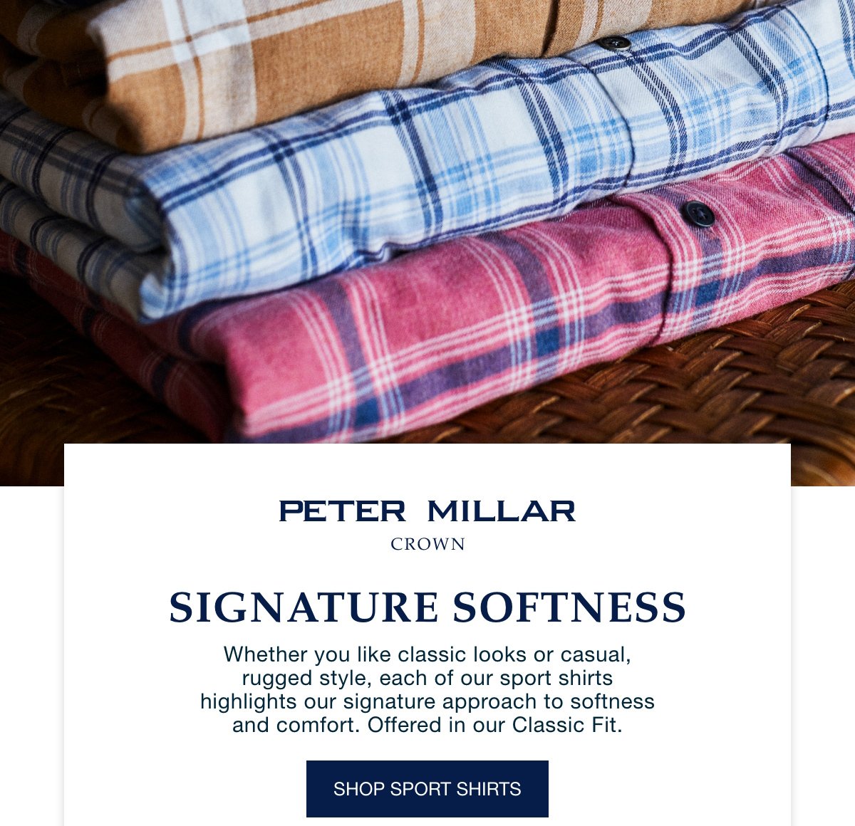 Enjoy Complimentary Shipping with code: AUG22 - Peter Millar Crown - Signature Softness - Shop Sport Shirts