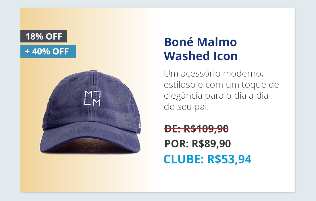Boné Malmo Washed Icon