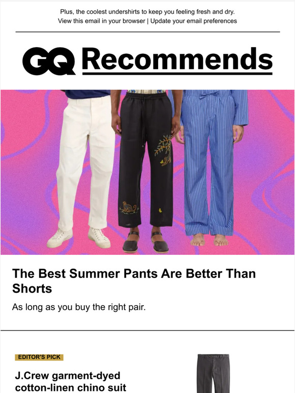 Gq Magazine The Best Summer Pants That Are Better Than Shorts Milled