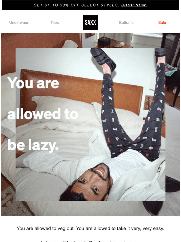 SAXX Underwear Email Newsletters Shop Sales, Discounts, and Coupon Codes