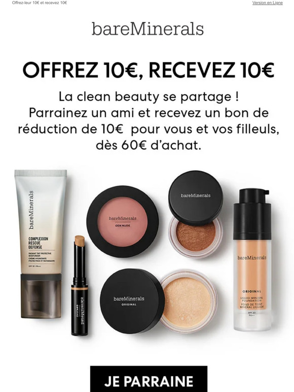 ⭐️ Vos amis ne connaissent pas encore bareMinerals ?