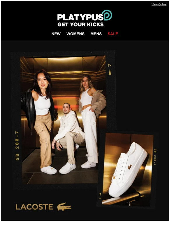 Platypus Shoes: MUST have Lacoste icons 