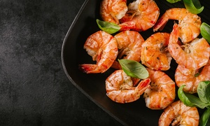 Buffet mit Garnelen und Gambas Buffet mit Garnelen und Gambas