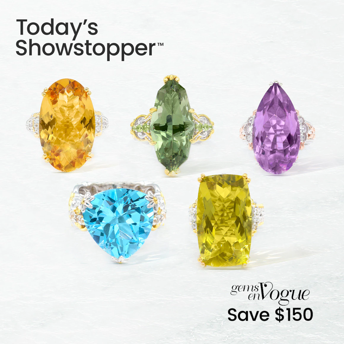 Today's Showstopper: Gems en Vogue, gemstone