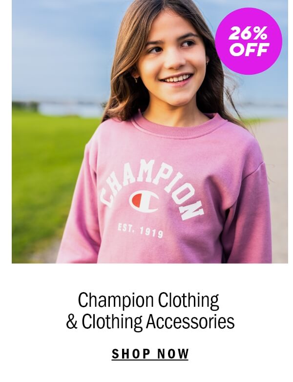 26% Off Champion Clothing & Clothing Accessories