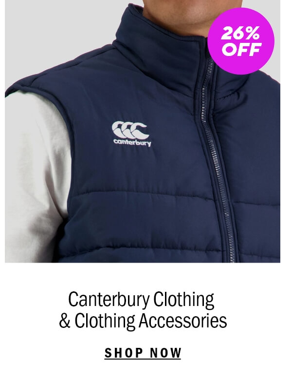 26% Off Canterbury Clothing & Clothing Accessories