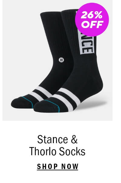 26% Off Stance & Thorlo Socks