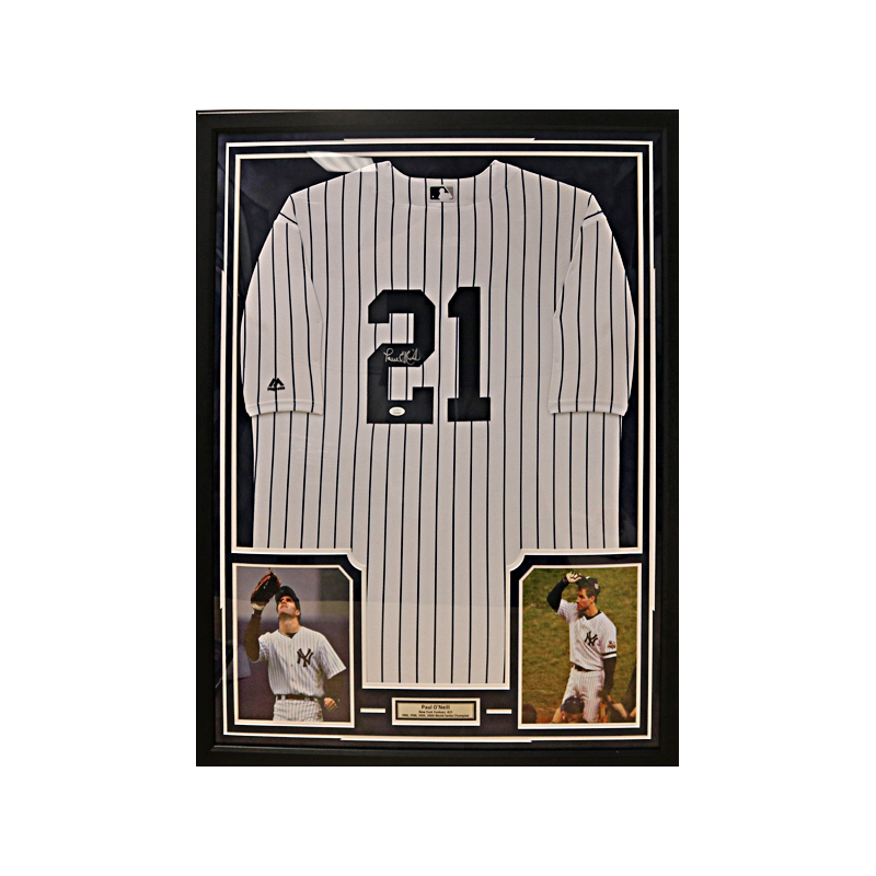 Mariano Rivera Signed Yankees Custom Framed Majestic Jersey Display  Inscribed Yankee For Life (JSA)