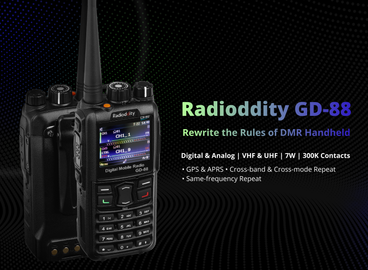 Radioddity DB40-D DMR Mobile Radio, 40W, Analog & Digital