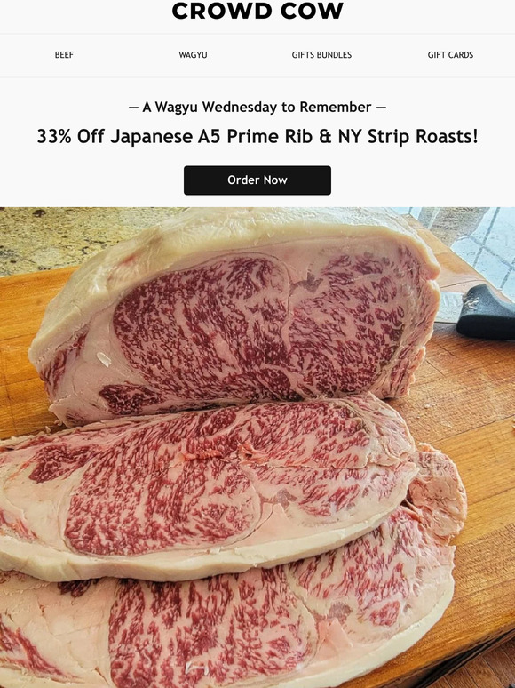 Email exclusive: 33% OFF A5 Wagyu Roasts