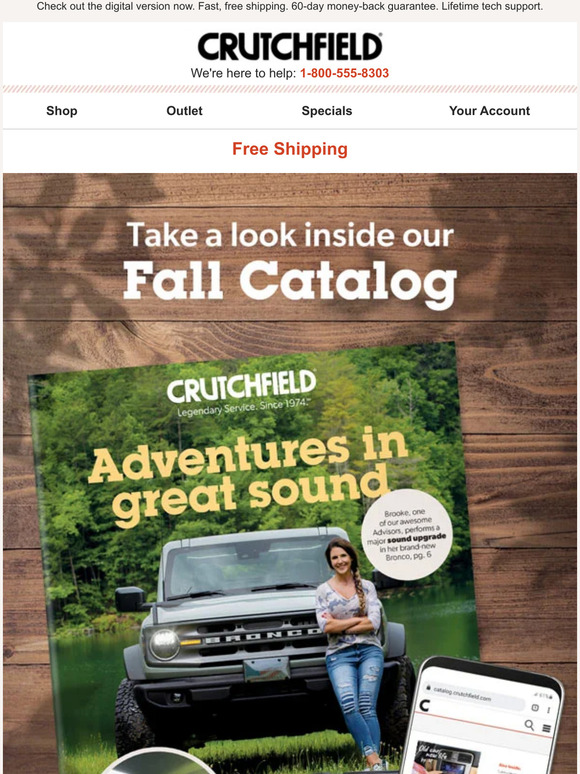 Crutchfield Our fall catalog is here! Milled