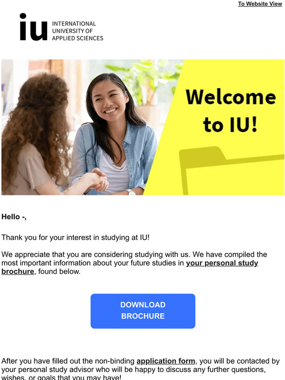 Your interest in studying B.A. Business Administration with IU