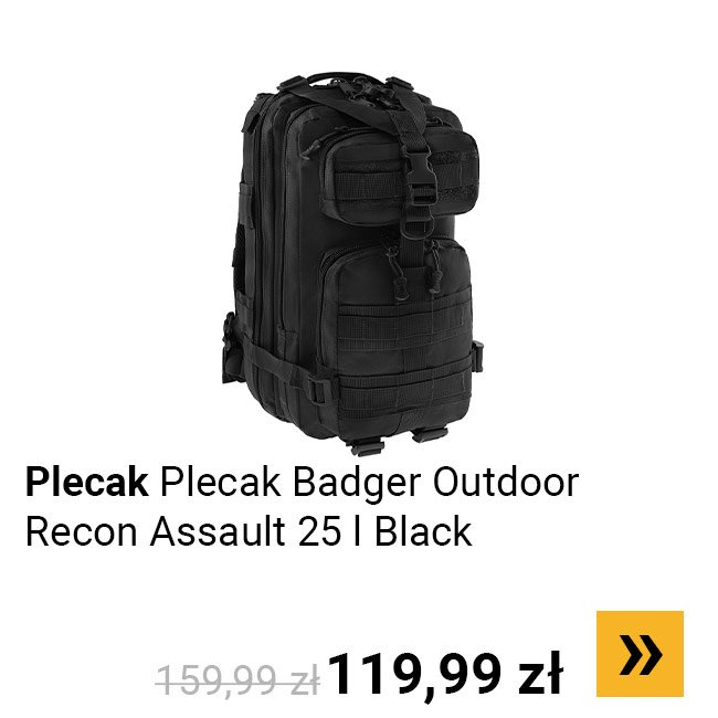 Plecak Badger Outdoor Recon Assault 25 l Black