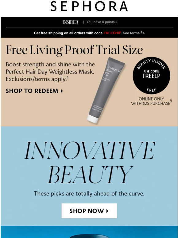 Sephora This just in—NEW Living Proof is here 😍Get it only at Sephora