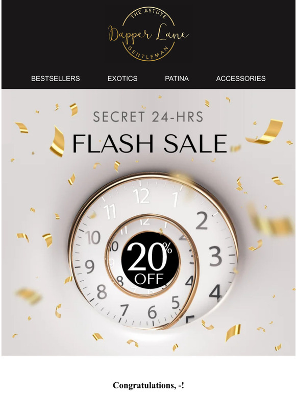 Pssst...the Secret Sale is ON!