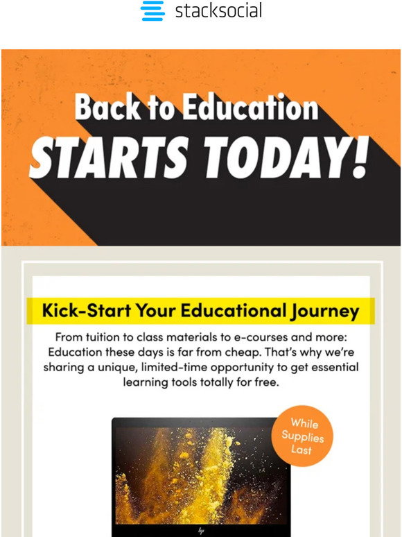 StackSocial FREE Microsoft Office + ECourses for Our First 25