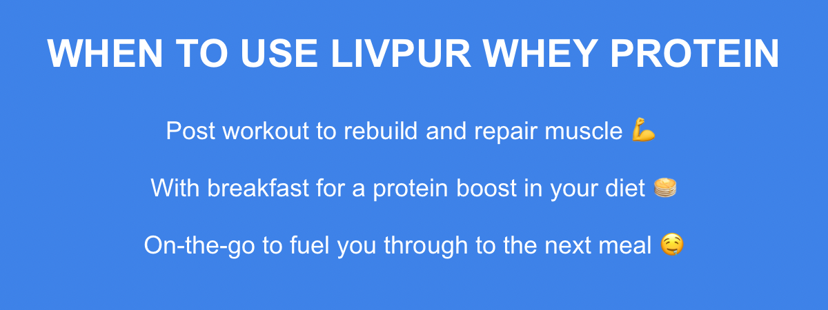 When To Use LivPur Whey Protein