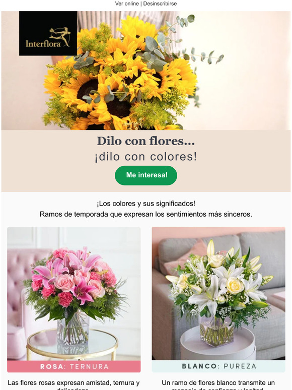 Las flores más bonitas y todos sus colores