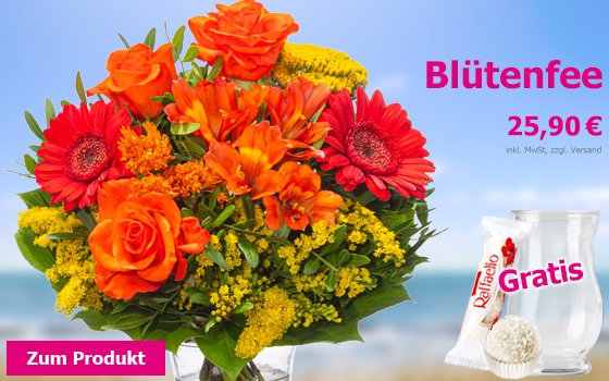 Intensive Farbpracht. Blumenstrauß Blütenfee mit 2 Geschenken für 25,90 €