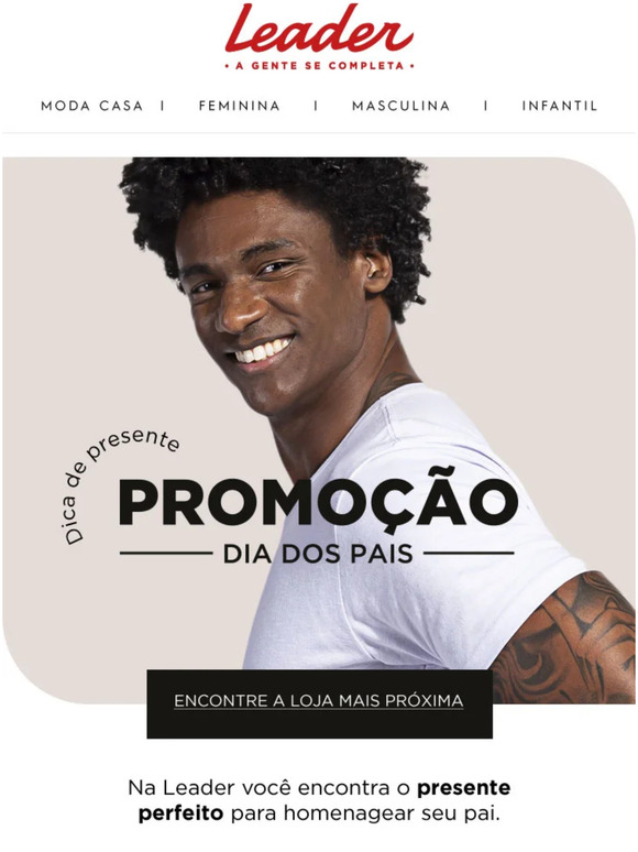 👨‍👦 Tem Promo Progressiva para o Dia dos Pais!