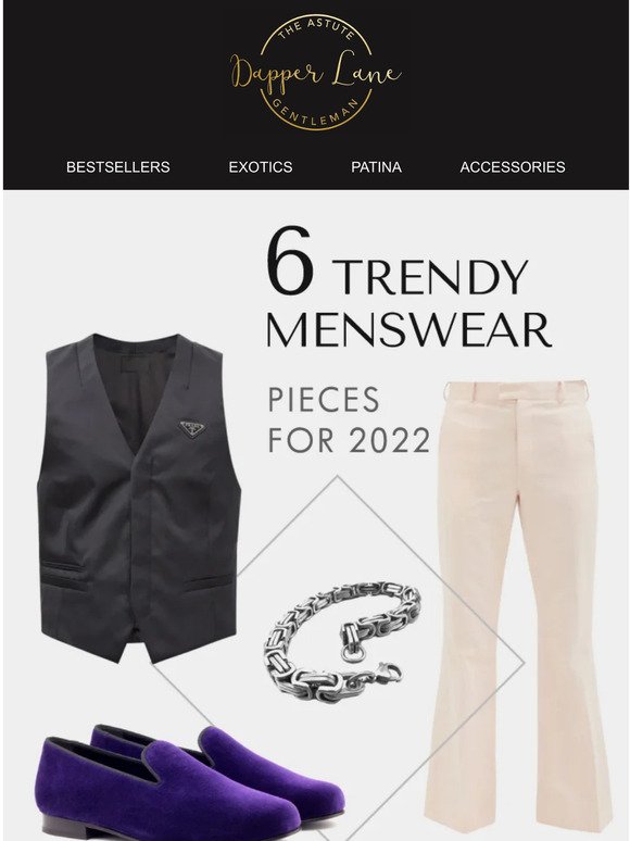 6 trendy menswear pieces for 2022!