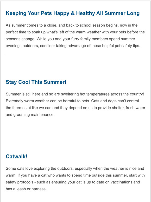 August Tips & Tricks From MetLife Pet Insurance