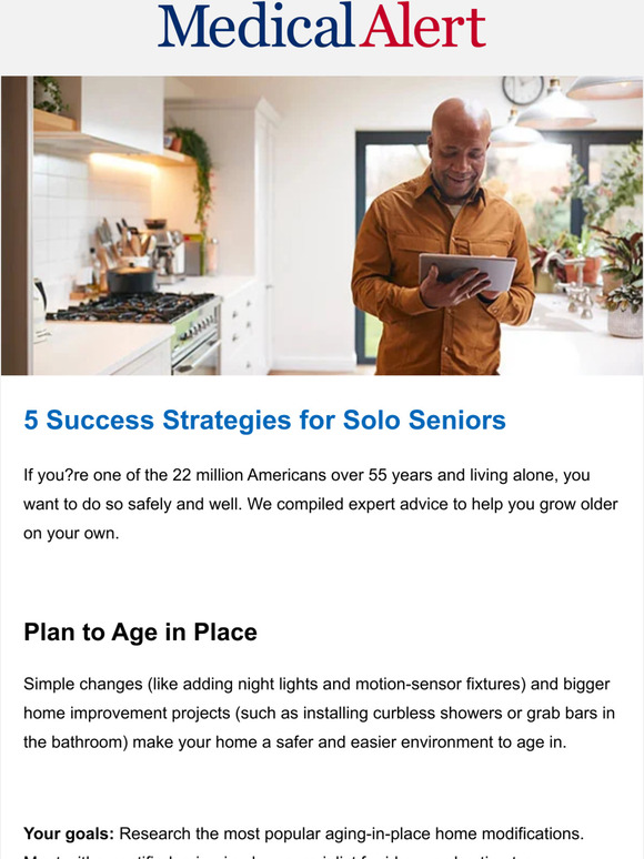 5 Success Strategies for Solo Seniors