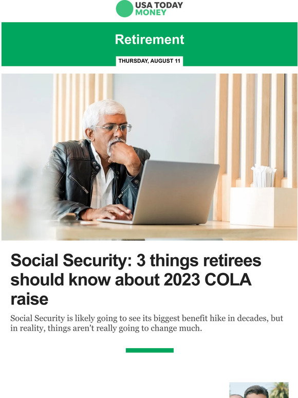 USA TODAY Retirement Social Security 3 things retirees should know