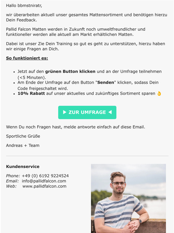 Kundenumfrage nutzen & Gutschein sichern