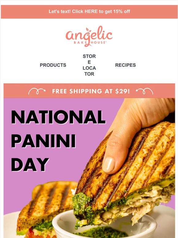 🎉 Celebrate National Panini Day with a $2 discount 🎉