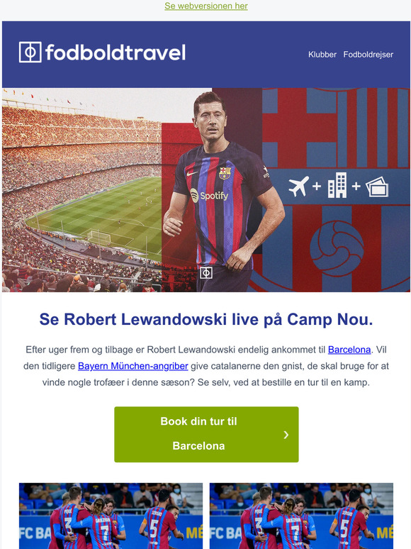 Se Robert Lewandowski live på Camp Nou.