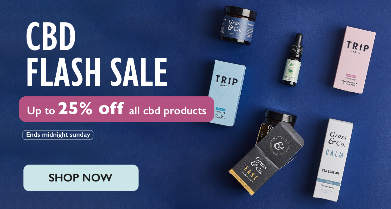 CBD Flash Sale up to 25% off all cbd products