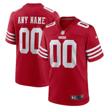 Youth Nike Scarlet San Francisco 49ers Game Custom Jersey