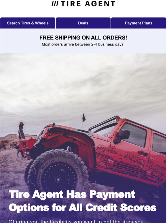 Tire Agent Choose Your Payment Plan for New Tires Milled