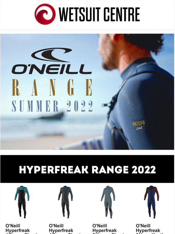 Wetsuit Centre ONEILL SUMMER 2022 NEW SUITS, NEW COLOURS, ALL HERE