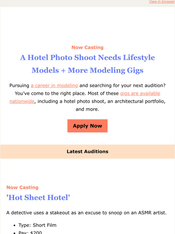 Back Stage A Hotel Photo Shoot Needs Lifestyle Models + More Modeling