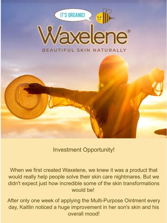 Invest in Waxelene: Organic Sensitive Skin Care Brand That A-List