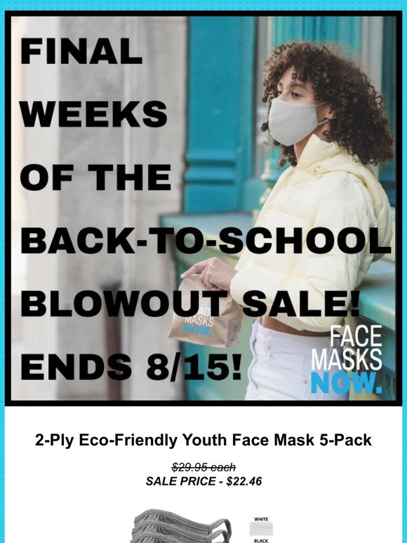 Final Weeks of 25% off for Back-to-School!