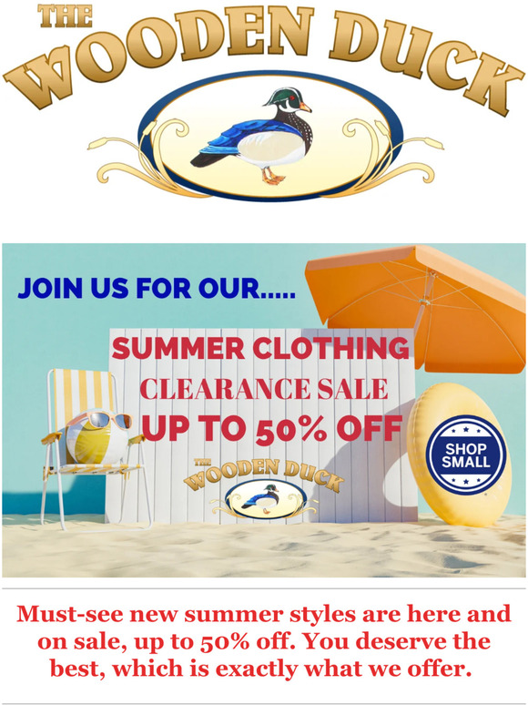 🌞 Shop our Summer Clearance Sale and Enjoy up to 50% off your Favorite Styles!  ﻿ ﻿  ​