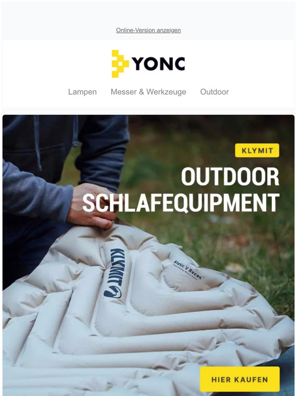 Outdoor Schlafequipment von Klymit - jetzt ausrüsten