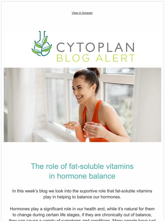 The role of fat-soluble vitamins in hormone balance